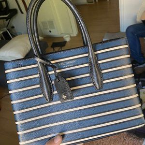 Kate Spade Stripped Navy Purse/Crossover